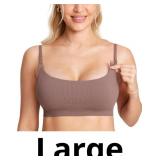 MOMANDA Women's Nursing Bras Ribbed Seamless Brale