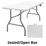 Onlyflame Folding Table 6 Feet Portable Heavy Duty