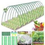 70 PCS Garden Hoops for Raised Beds 14 Sets Garden
