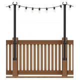 Beizelte 5FT String Light Poles 2Pack,Hanging Ligh