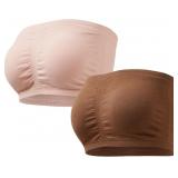 newnice Strapless Bra Padded Bandeau Tube Top Seam