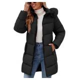 HEEKPEK Womens Winter Puffer Coats Long Thicken Qu
