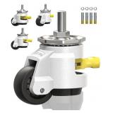 HOLKIE Leveling Stem Casters Set of 4 Heavy Duty w
