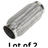 Car Exhaust Flex Pipe 2.83 Inch OD Flexible Braide