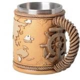HAUCOZE Beer Stein Mug Insulated Stainless Steel C