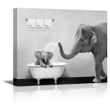 $120 Piy Painting Elephant Bathroom Decor Wall Art