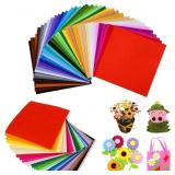 80Pcs Felt Fabric Sheets, 2 Size 40 Colors Polyest