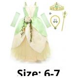 Princess Tiana Costume for Girls Fancy Fairy Hallo