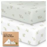 2-Pack Mini Crib Sheets Fitted - Pack N Play Sheet