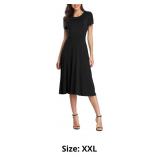 Urban CoCo Women's Short Sleeve Waisted Slim Fit M