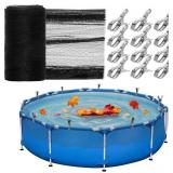 21 Feet Round Pool Leaf Net Cover for Above Ground