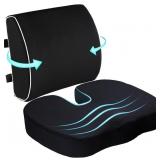 Seat Cushion and Lumbar Support Pillow for Office