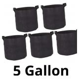 5pcs Felt Fabric Planting Bags for Vegetable Culti