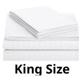 Amazon Basics Deluxe Microfiber Striped Sheet Set,