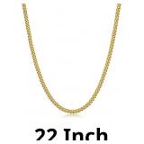 Gold Chain for Men, 3.5MM Diamond Cut Men Necklace