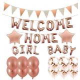 Baby Shower Decorations for Girl, Rose Gold Banner