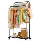 Sakugi Clothing Rack - Double-Rod Coat Rack with H