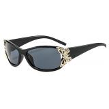2 Trendy Wrap Around Polarized Sunglasses for Wome