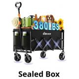 Folding Wagon Cart with All-Terrain Wheels, Collap
