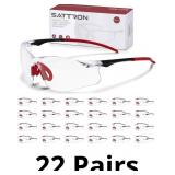 Clear Safety Glasses 24 Pack, Protective Eyewear U