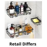 Goovilla Shower Shelf No Drilling 3 Pack, Stainles