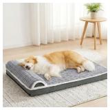 Orthopedic Dog Bed Large Sized Dog with Pillow 91x