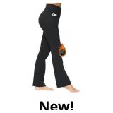 ALONG FIT Flared Leggings-for-Women Capri Yoga Pan