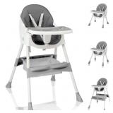 Ktaxon Foldable Baby High Chair, 2-in-1 Portable C