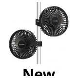 5' Small Grow Tent Fan, Two Clip-on Fans for Green
