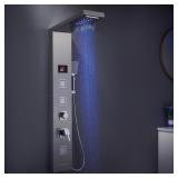 $280 5-in-1 Shower Panels Tower System, LED Lights
