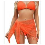 Women's Crochet Tassel Wrap