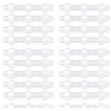 20pcs Clear Boutonniere Magnets, 3-Heart Floral Bo