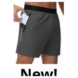 GymBrave Men's 5 inch Athletic Running Shorts with
