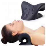 Neck and Shoulder Relaxer Traction Pillow for Musc