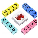DragonflyDreams - Wooden Block Spelling Puzzle, Ma