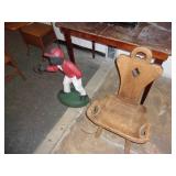 CHAIR, LAWN JOCKEY