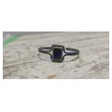 Black onyx sterling silver cuff bracelet
