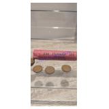 Roll of wheat pennies