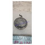 vintage Mexican sterling silver pendant Aztec
