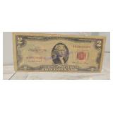 1953 2 dollar bill RED