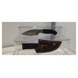Stainless steel skinner knife 7 in with sheath