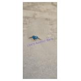 Turquoise and silver ring