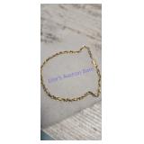 10k gold twisted rope bracelet