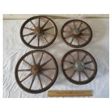 Vintage Wooden Spoked Wheels