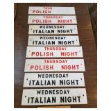 Double Sided Plastic Restaurant Signs