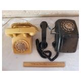 2 Vintage Telephones 1 Lot