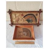 2 Vintage Framed Pictures Ringneck Tail