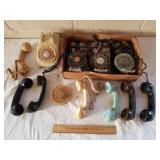Vintage Telephones & Parts 1 Lot