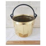 Brass Bucket w/ Handle 12" H Including Handle