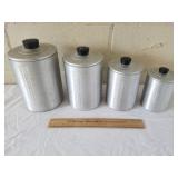 Vintage Aluminum Canister Set